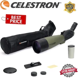 Celestron Ultima 100 Waterproof 45° Angled Target Shooting Spotting Scope 22-66x Zoom Monocular  For Hunting Birds Watching