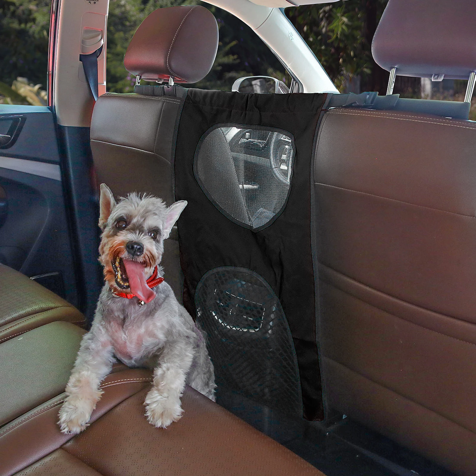 

Heavy-Duty Car Pet Barrier Mesh Backseat Guard Nylon For Dogs Kids Safety Pet Isolation Mesh Durable Vehicle Barrier Dog