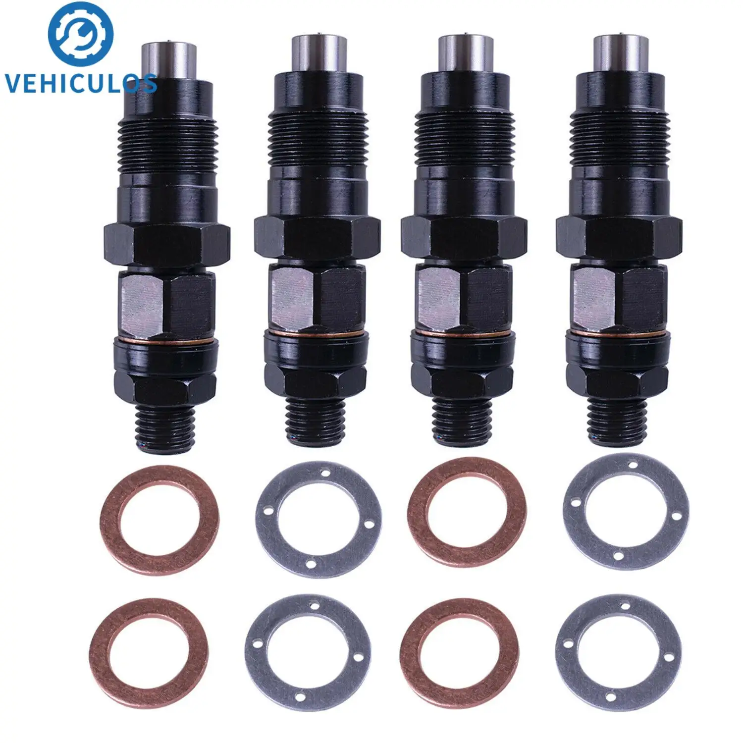 

4Pcs Diesel Fuel Injectors Common Rail Injector For Hilux Surf 2L-TE 2.4 L Engine Components Fuel Supply System Accessories
