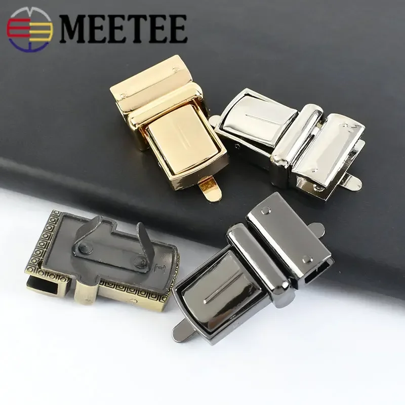 2/5/10Pcs 22x38mm Handbag Mortise Lock Bag Locks Buckle Twist Turn Clasp Closure for DIY Replacement Bags Purse Snaps Hooks