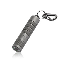 Lumintop Silver fox Titanium version 14500 flashlight support AA battery 760 lumens EDC flashlight with keychain magnetic tail