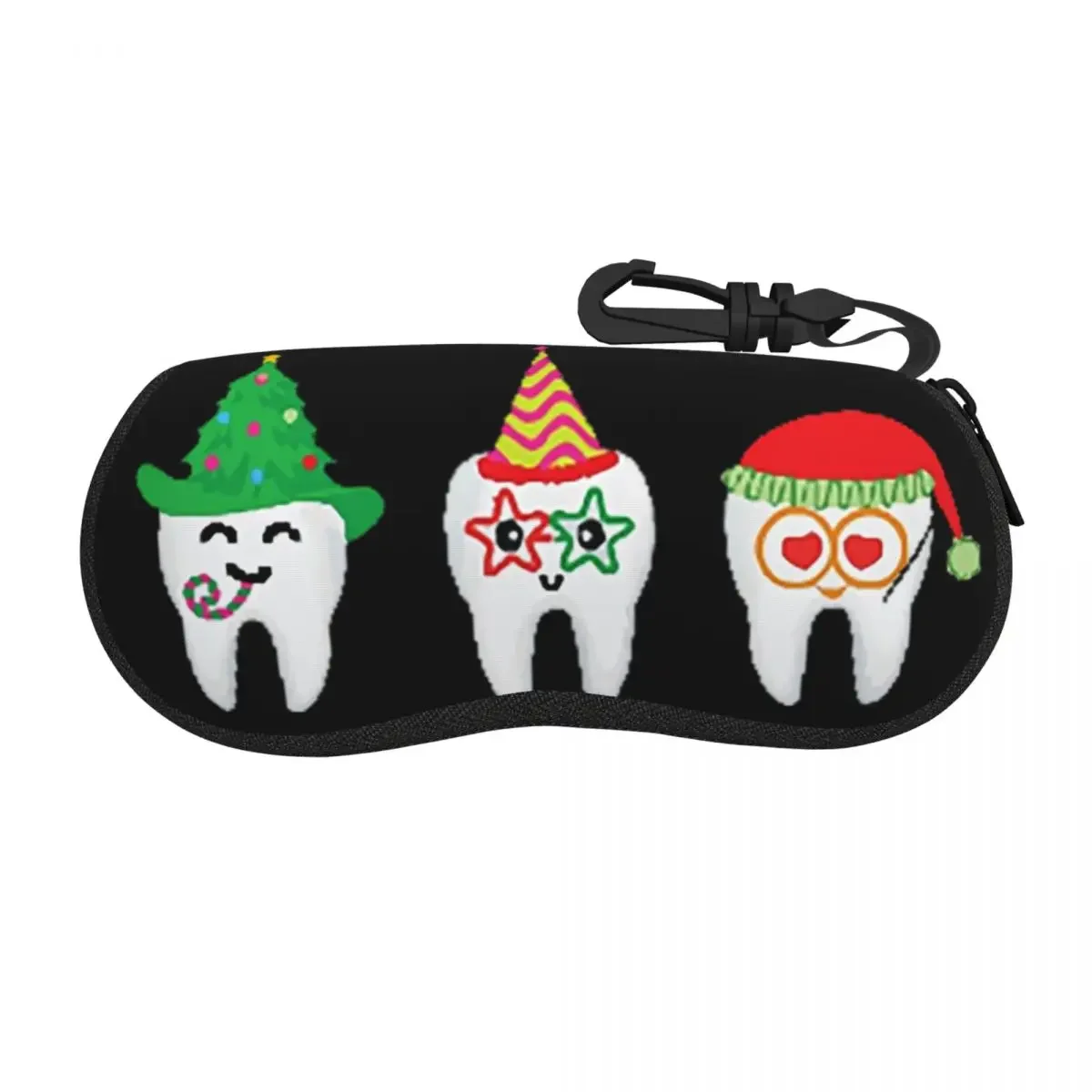 

Oh Christmas Teeth Стоматологический праздник Гигиенист Чехол для очков Портативная коробка для солнцезащитных очков Женская и мужская сумка для очков