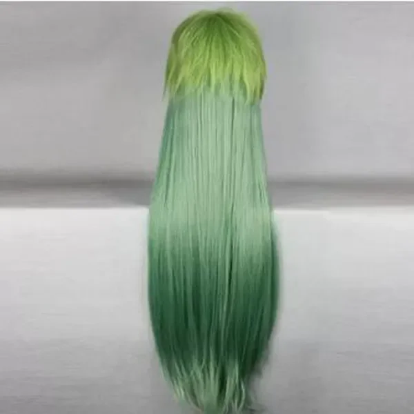 100cm baru populer anime Jepang Harajuku super lucu lurus biru panjang lurus wig Cosplay