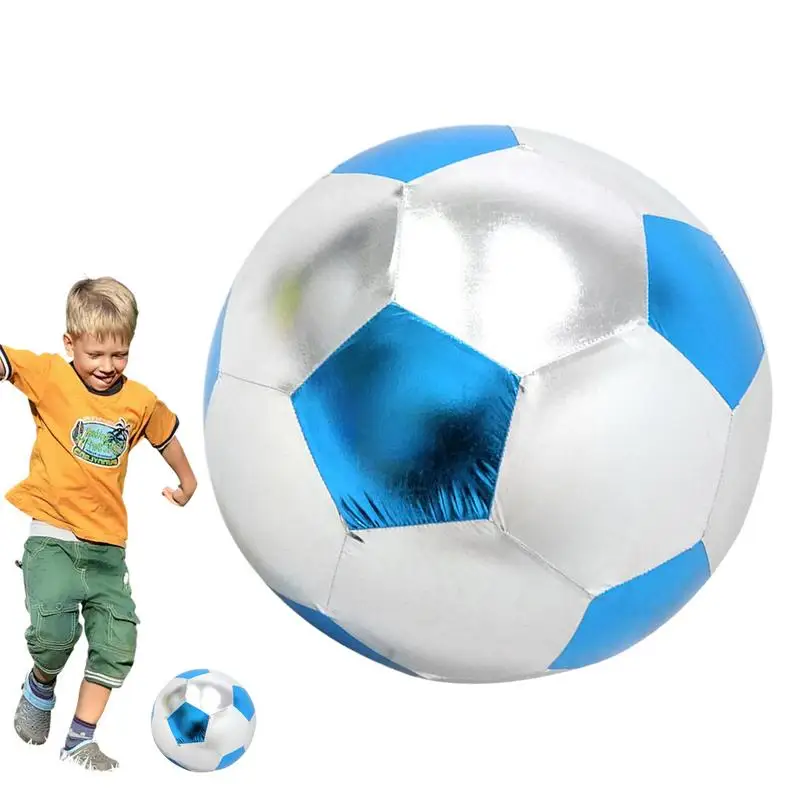 Pallone da calcio silenzioso per interni Pallone da calcio silenzioso da 25 cm Pallone gonfiabile in PVC Facile da impugnare Calcio interattivo ad alta densità