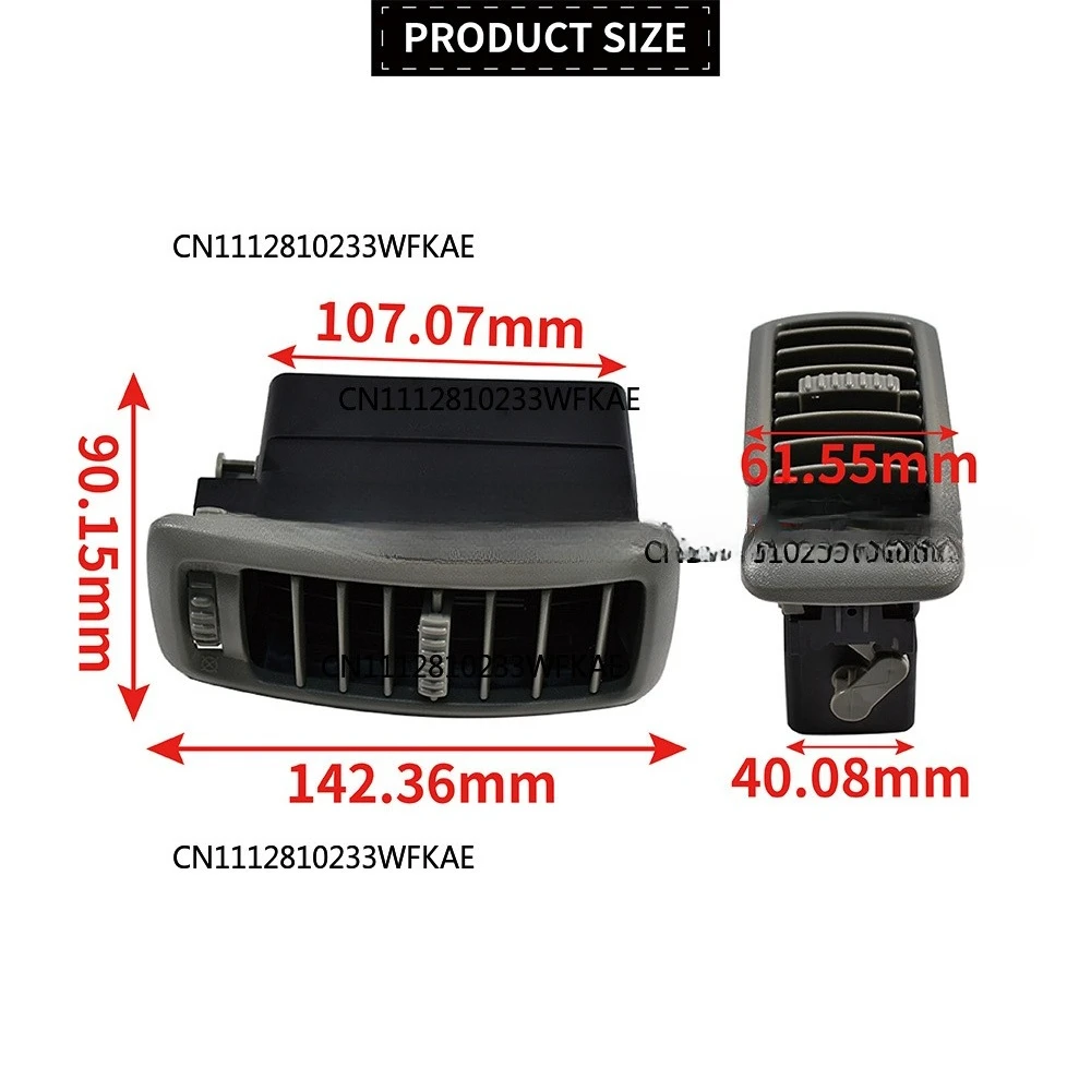 New 7701054458 For Opel/Vauxhall Vivaro Renault Trafic MK2 Black/Gray Air Vent Grille Diffuser Cover Heater ABS Car Accessories