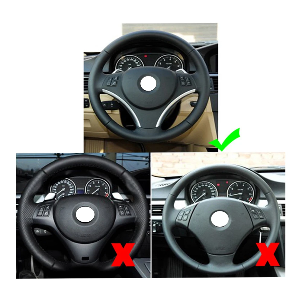 Car Steering Wheel Trim Cover Stickers For BMW 3 series E87 E90 2005 2006 2007 2008 2009 2010 2011 2012 Tuning