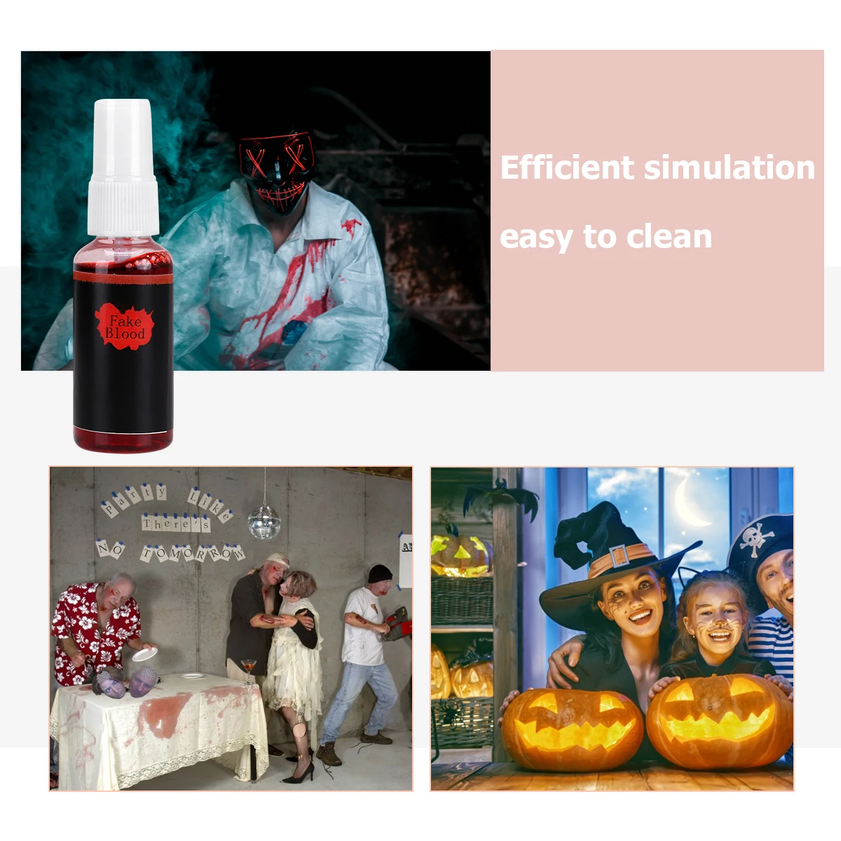 

2 Pcs Simulated Plasma Props Fake Blood Artificial Toy Halloween Party Accessories