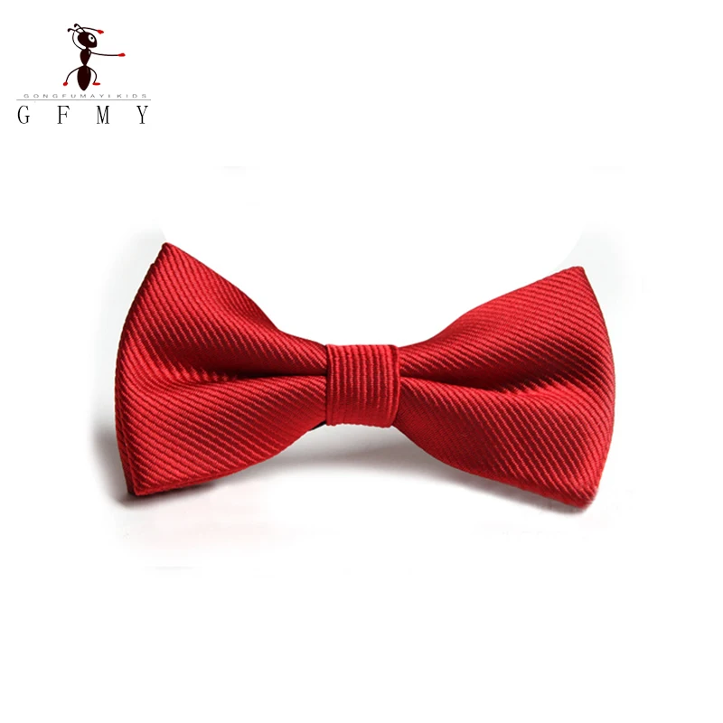 Children\'s Fashion Shirts Bowtie Bowknot Handmade Boys Texture Silky Gentleman Bow Tie Collocation Child Butterfly Cravats