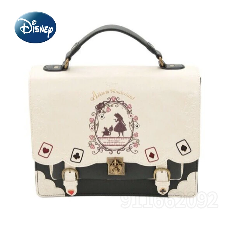 Imagem -04 - Bolsa Feminina de Grande Capacidade Disney Alice Mochila de Luxo Original Desenho Animado Estilo jk Bolsa Lolita Nova Moda