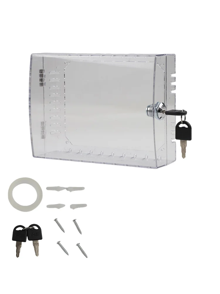 Home Installation Office Setup Transparent Transparent Lock Box Keyed Lock Box Simple Installation Process Secure Locking System