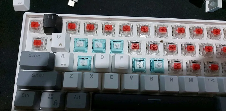 [Best Package]KTT Mint Switch for Mechanical Keyboard Content Linear 3 Pin 45g Trigger 50g Bottom Spiral Progress Spring Game PC