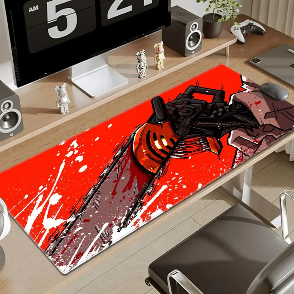 Denji Anime Chainsaw Man Mousepad Mouse Mat Desk Mat With Pad Gaming Accessories Prime Gaming XXL Keyboard Pad Padding Mat