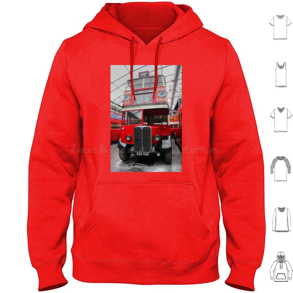 1937 Aec Regent I Bus – Stl2377 Hoodies Long Sleeve London Bus Museum Regent Brooklands Vicki Spindler Vhsphotography