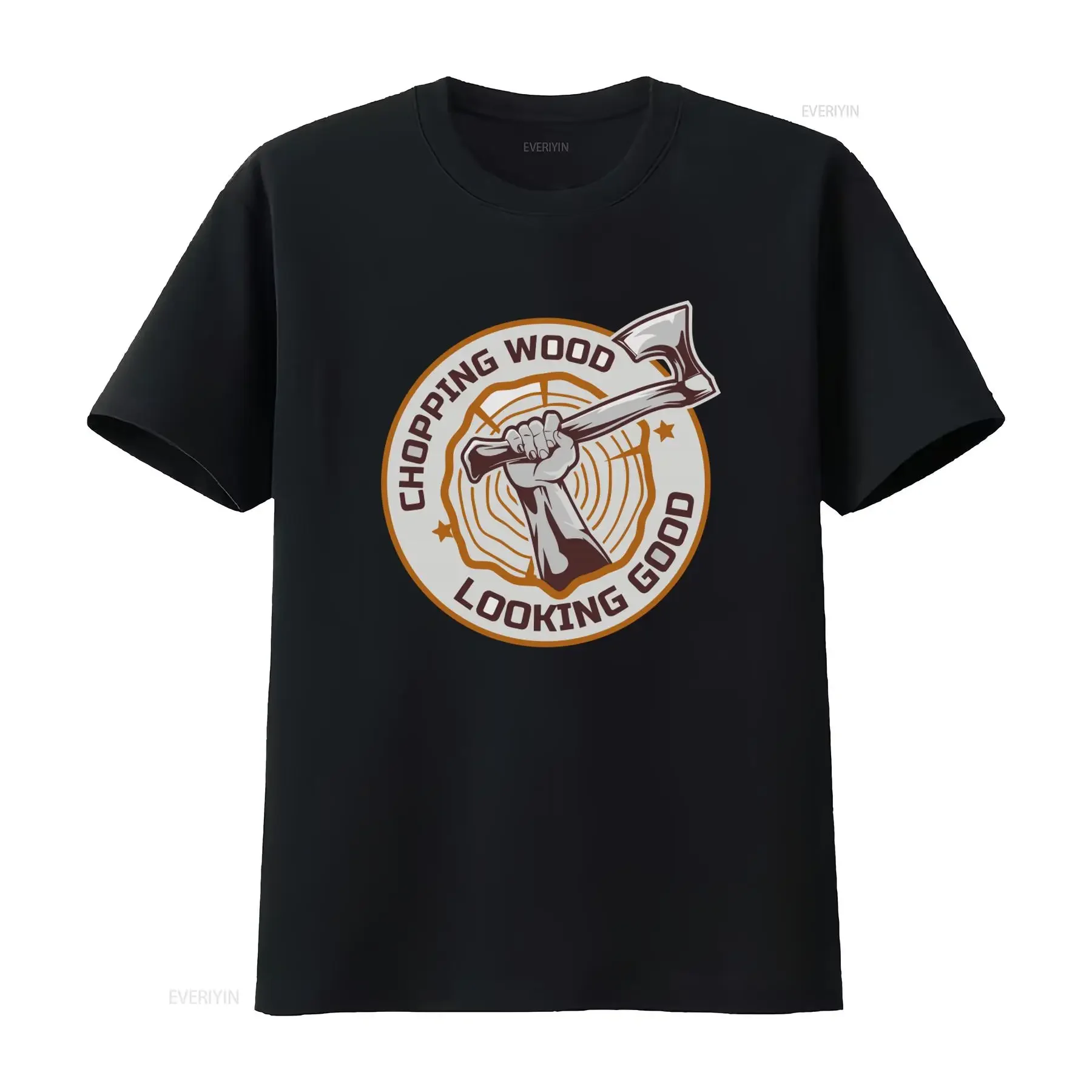 Lumberjack Axes Chopping Wood Looking Good T Shirt Funny Logger Carpenter Woodworker Woodsman Tree Trimmer Birthday  vintage