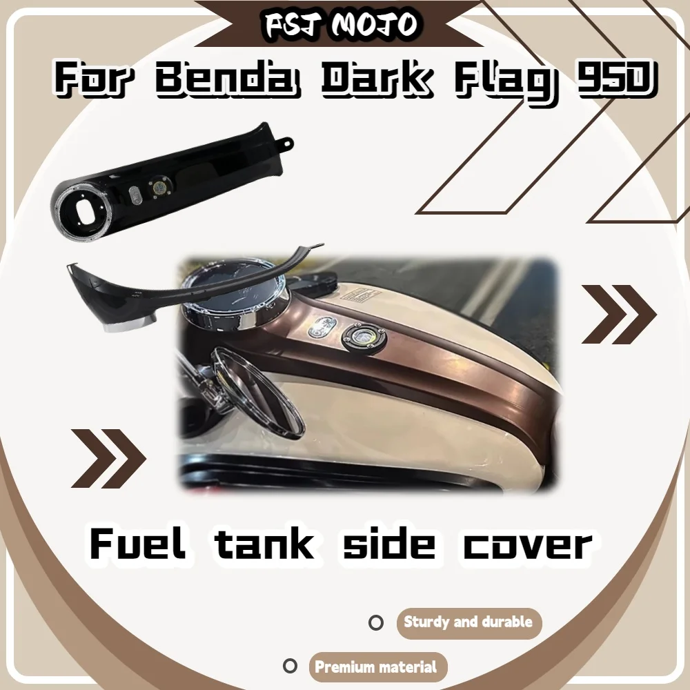 For Benda Dark Flag 950 Fuel Tank Instrument Cover, Widened Side Fairing with Electronic Watch Decor Shell Mod Parts