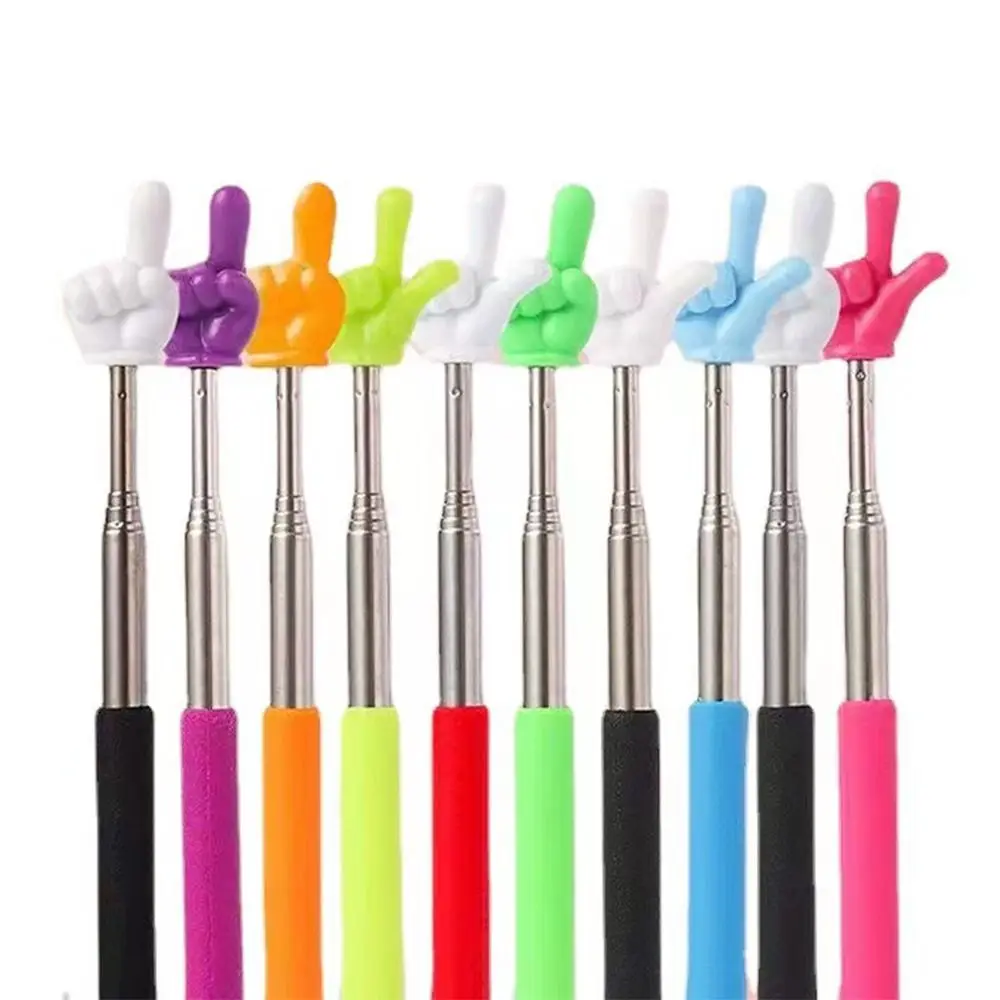 Toys Stainless Steel Teaching Tools Telescopic Rod Finger Reading Sticks Handheld Presenter Whiteboard Pointer Teaching Stick