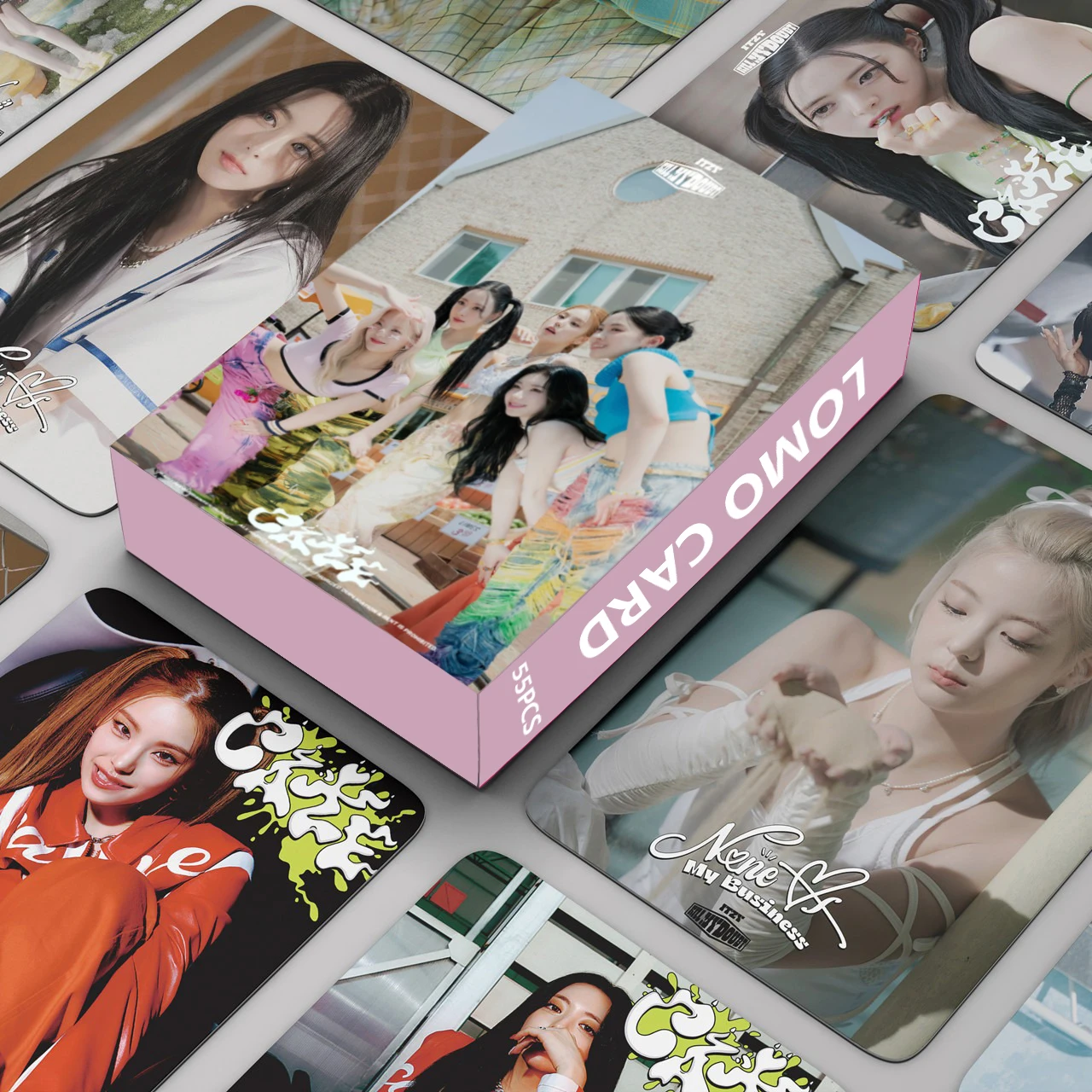 

55pcs Kpop ITZY cake Lomo Cards GOLD Photocard New Album Photo Print Cards Set Fans Collection Photocards