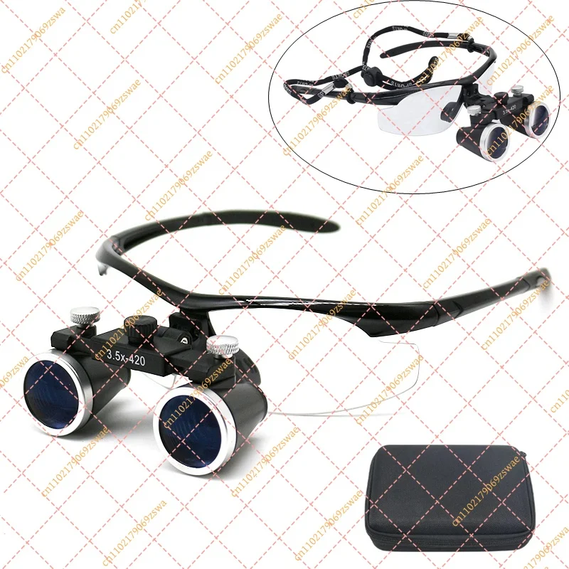 3.5X Binocular Headband Magnifier, Hands-Free Optical Loupe for Electronics Repair