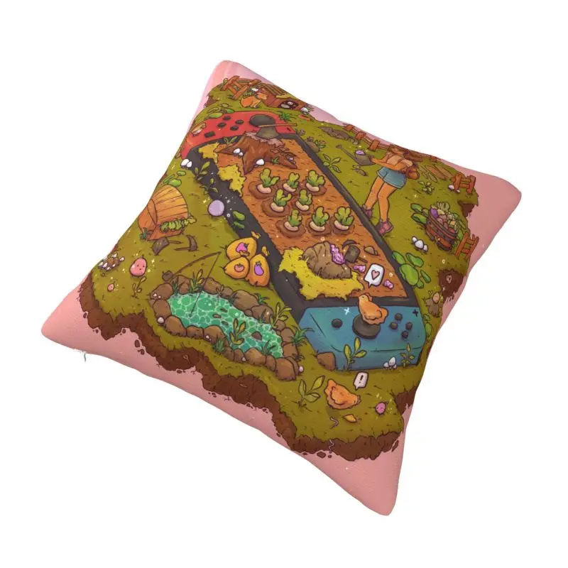 Custom Game Stardew Valleys Farm Games Cushion Cover 45x45cm Soft Cute Throw Pillow Case