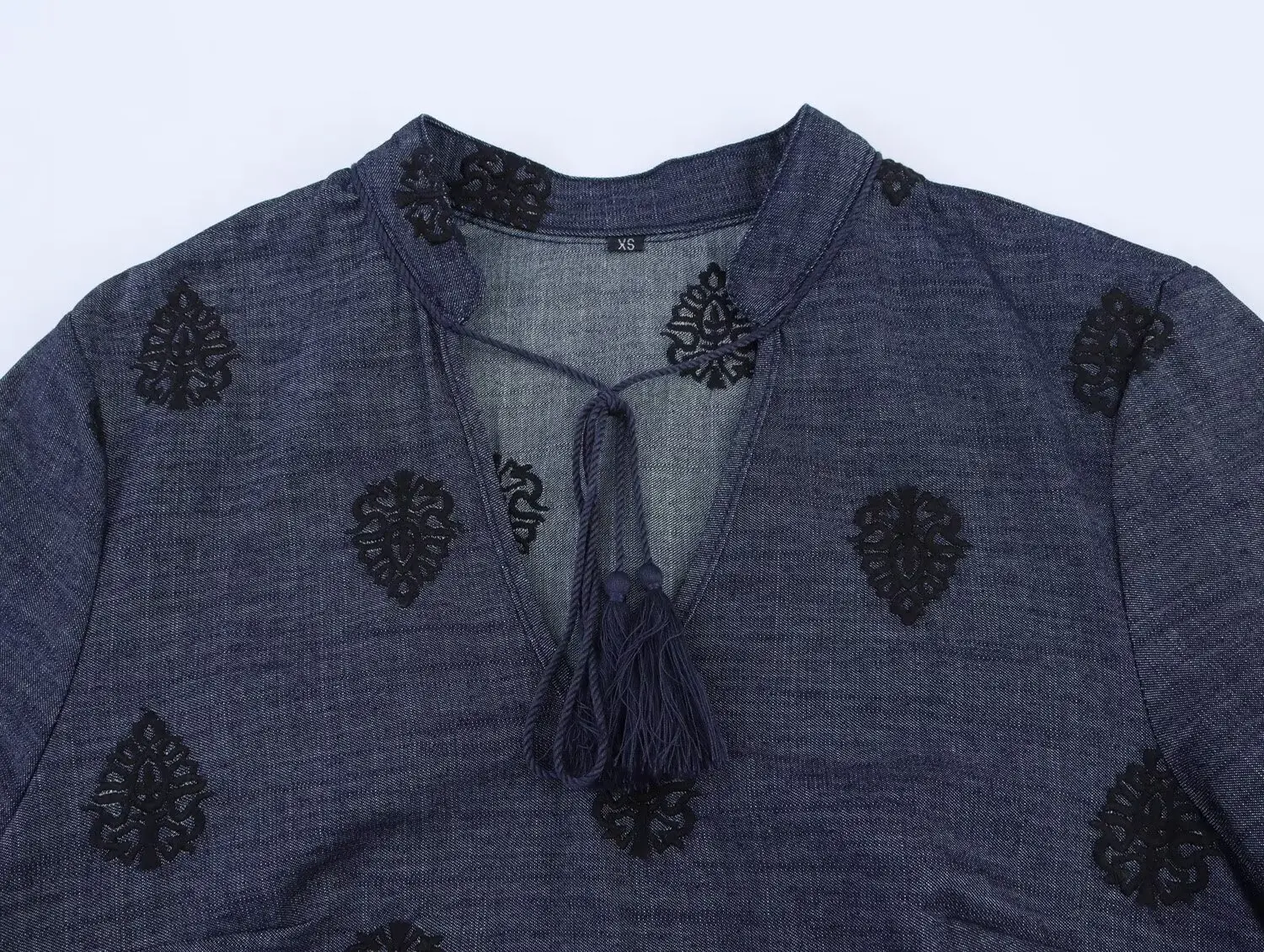 Maxdutti Bohemian Tassel Embroidered Shirt Women Kimono Blouse Tops 2025 Summer