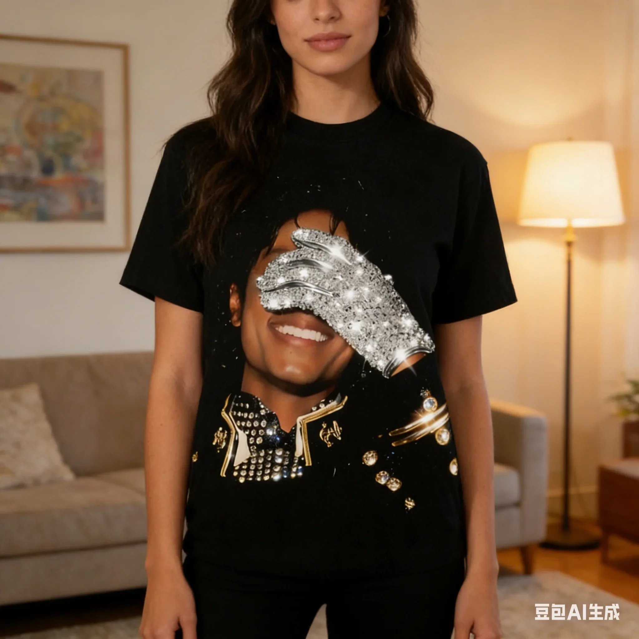 MJ Michael Jackson Printed T Shirt Multiple Sizes Digital Printing Hip Hop Theme 100% Cotton Summer Wear Fan Gift