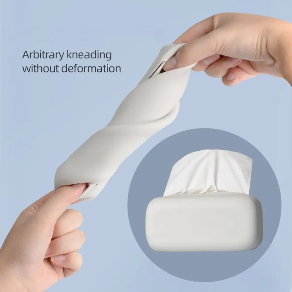 Силиконовый чехол для бумажных полотенец Нескользящий многофункциональный современный держатель для салфеток Минималистичный контейнер для бумаги большой емкости