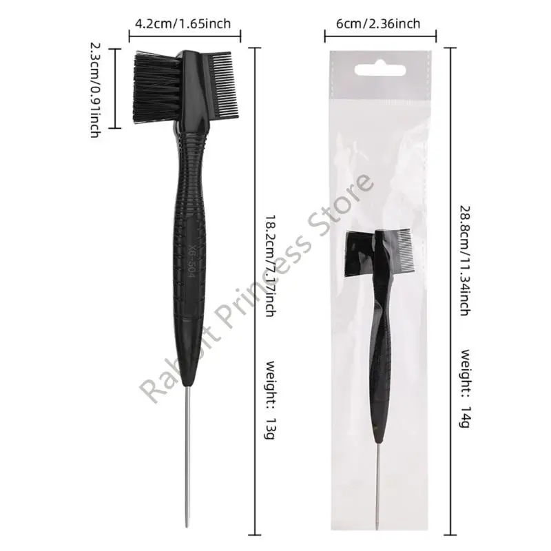 BX0F Défini à sourcils précis avec tête d'épingle en acier pour création parfaitement apprivoisée aux cheveux