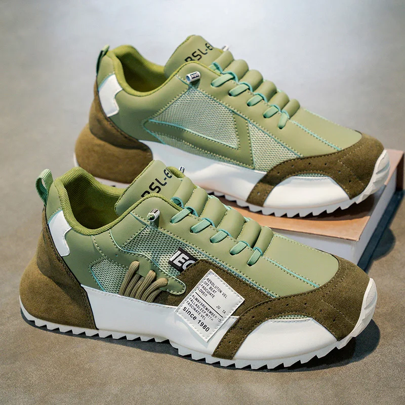 

Осенняя мужская повседневная обувь с сеткой, противоскользящие кроссовки, мужская обувь на плоской подошве для мужчин, уличная мягкая подошва Han Edition, классика для отдыха