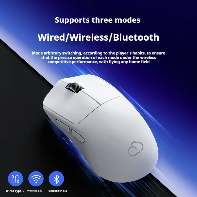 EWEADN X23 Wireless Mouse Tri-mode Bluetooth Lightweight Low Latency PAW3395 E-sports Gaming Mouse PC Laptop Accessories Gifts