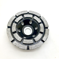 Diamond Double Row Grinding Wheel Cement Stone Concrete Floor Millstone Diamond Grinding Wheel Durable 4 inch 5 inch
