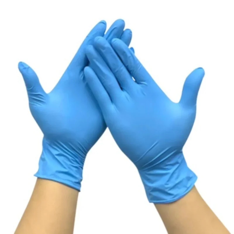 Disposable Nitrile Gloves Free Powder-Free Exam Glove Size Latex Vinyl Synthetic Hand Protector Work Gloves