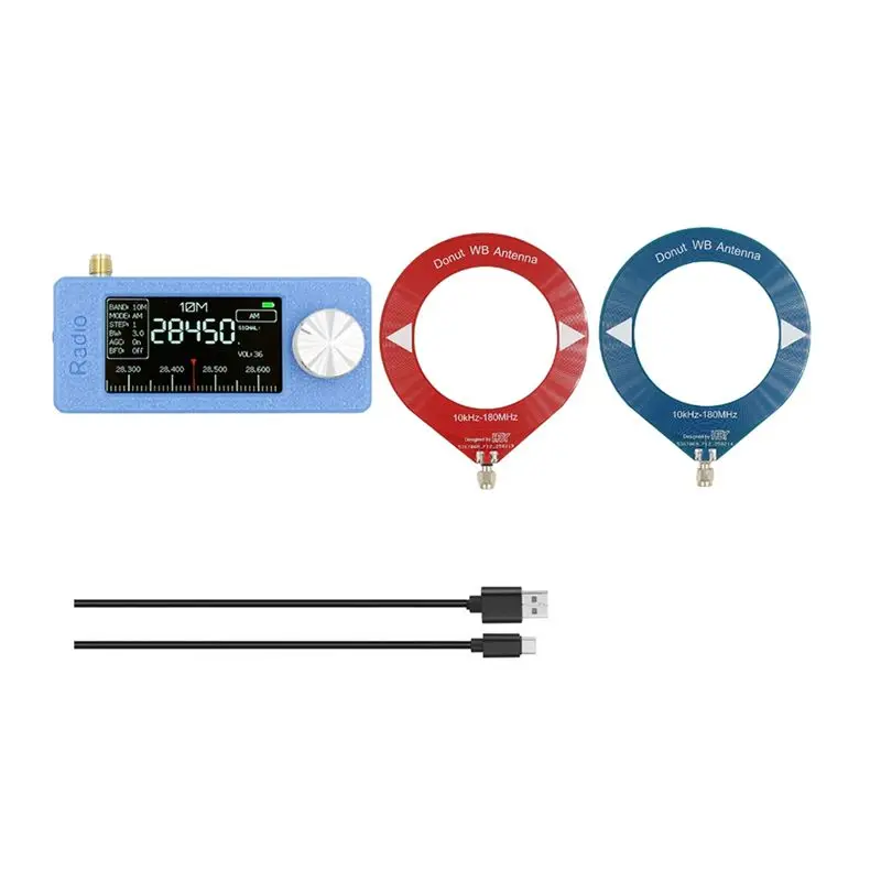 

【Акция】Портативное радио SI4732, 10 кГц-180 МГц, миниатюрное карманное радио, приемник всех диапазонов (LSB, USB, AM, FM) с антенной