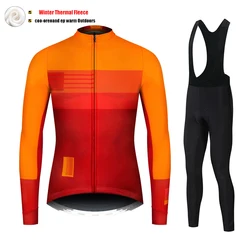 VENDULL Winter Thermal Fleece Cycling Jersey Set Maillot Ropa Ciclismo Keep Warm MTB Bike Wear Bicycle Clothing Cycling Set