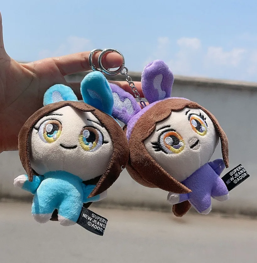 Juguetes colgantes de peluche de Anime NEWJEANS, Minji, Hanni, Pamela, Haerin, hyeen, muñecas de peluche para niñas, llavero, bolsa de decoración, regalos de Peluches