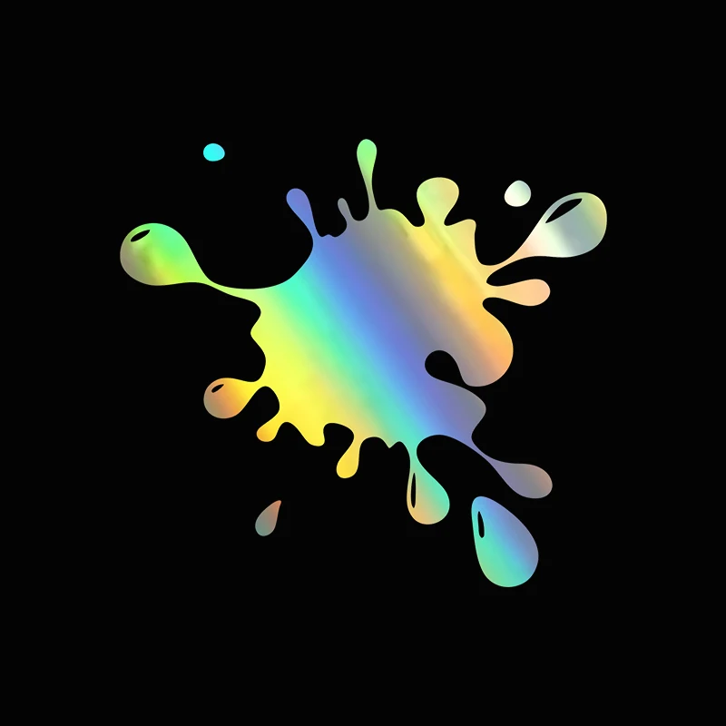 Car Water Drop Reflective Car Stickers Funny Paint Stains Window Decals Stains Inkjet Vinyl Body Stickers Car Bumper Stickers