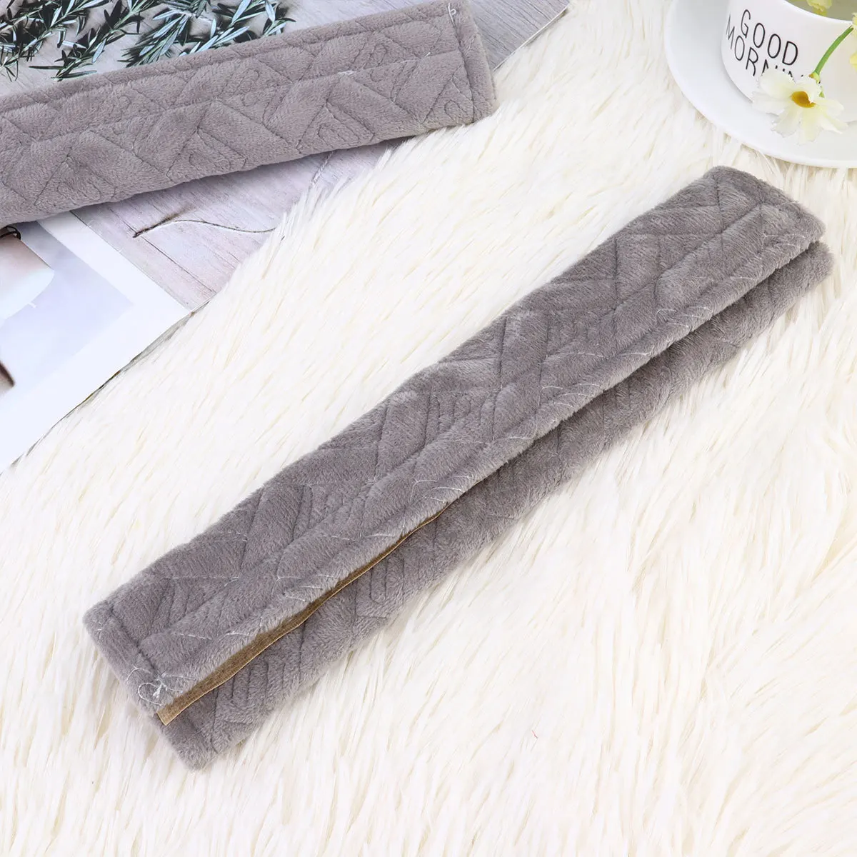 

1Pair Protectors Breathable Cushion Covers Removable Pads for Comfort Grey Car Cushions