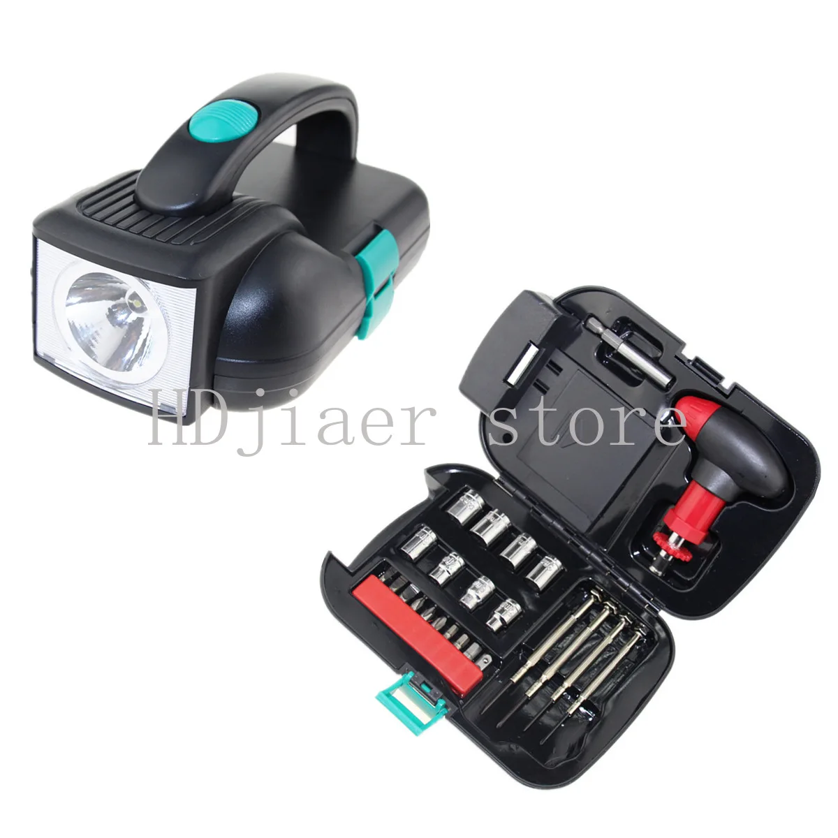 

Flashlight tool set with light toolbox tool light 24-piece set Hardware tool flashlight set