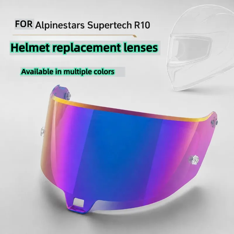 FOR ALPINESTARS SUPERTECH R10 Sunvisor Color Change UV Protective Helmet Lens R10 Color Sunshade and Windshield Protection