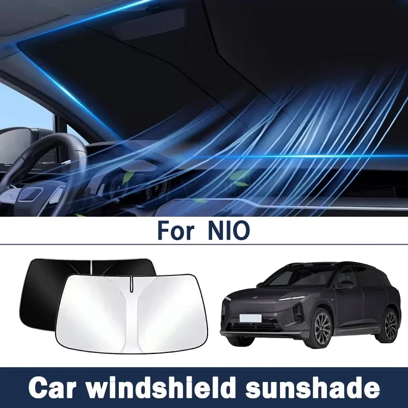 

Подходит для автомобильного солнцезащитного козырька NIO ET5/ET5T/ET7/ES6/ES8/EC6/EC7, переднего солнцезащитного крема, теплового экрана