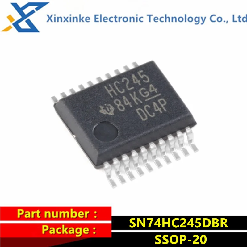 5PCS SN74HC245DBR SSOP-20 Marking：HC245 Bus Transceivers Tri-State Octal Bus Logic ICs Brand New Original