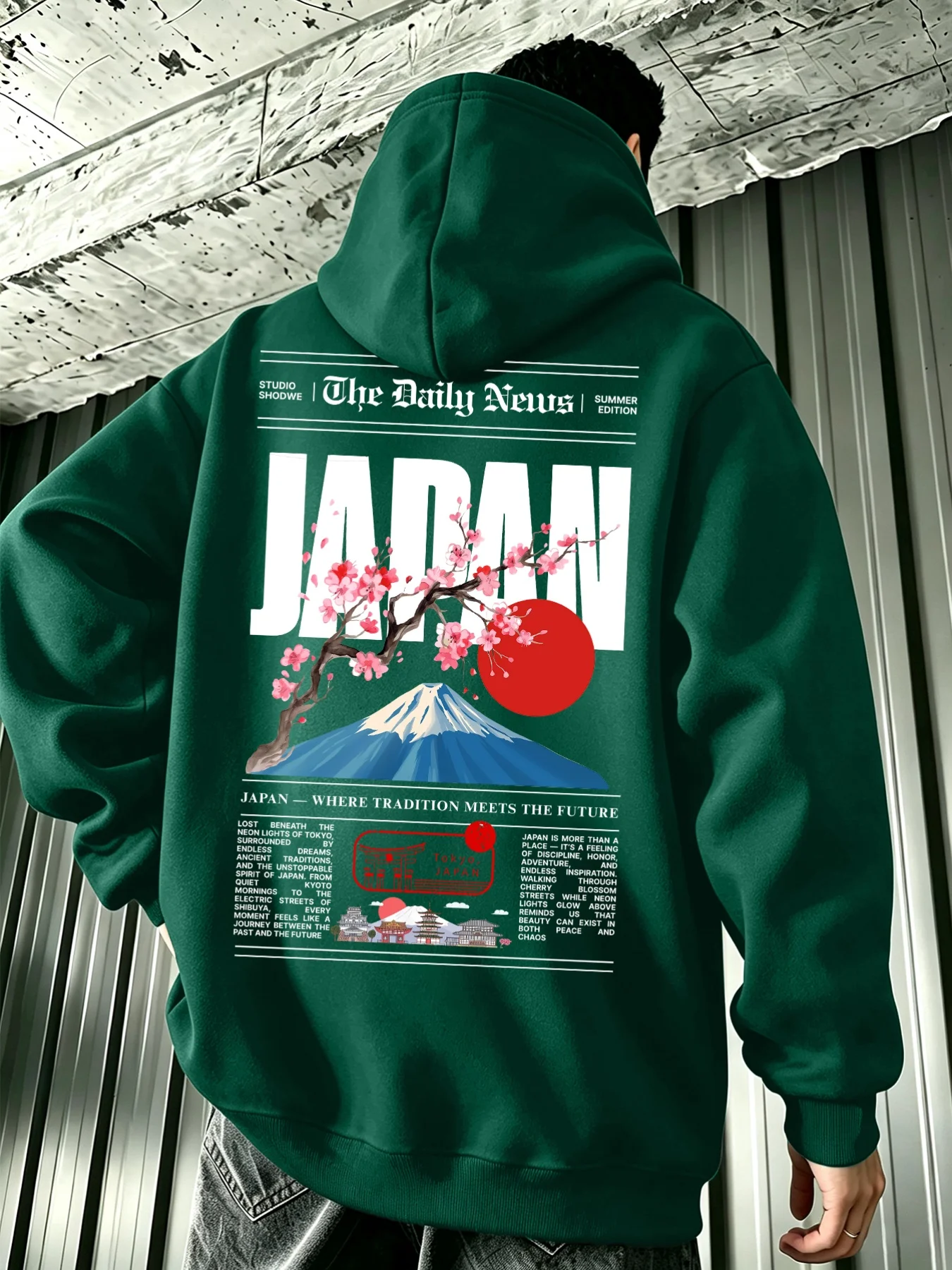 Men's Fall-winter Hooded Sweatshirt, 