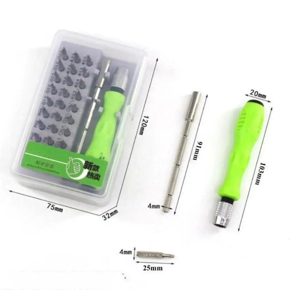32 Pcs Multi-function Manual Screwdriver Set Mobile Phones Watches Electronic Products Repair Disassembly Tool Screwdriver Set