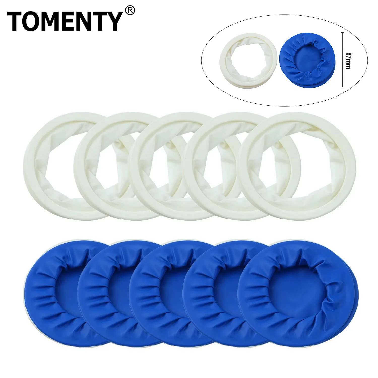 

TOMENTY 10Pcs Dental Disposable Rubber Sterile Mouth Opener Dentistry Cheek Retractors O Shape Dental Consumables