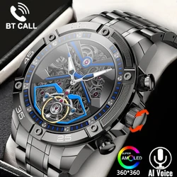 Montre intelligente AMOLED pour homme, écran HD 2023x360, appel vocal AI, sports de plein air, fréquence de recul, horloge d'affaires, bracelet intelligent, mode, nouveau, 360