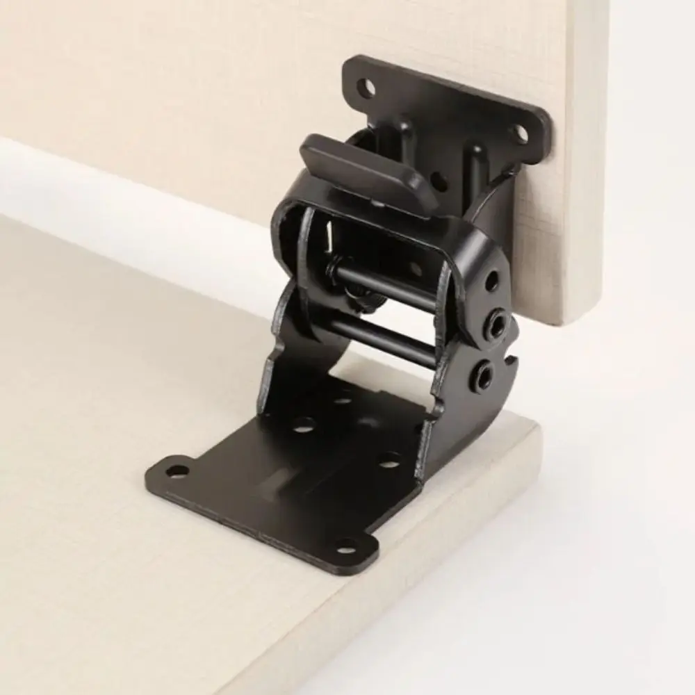

180 Degree Foldable Industrial Locking Hinges Iron Material With Screws Folding Lock Extension Invisible Folding Dampening Hinge