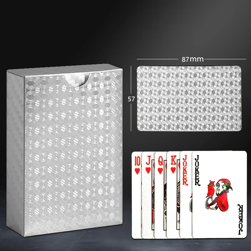 24K الذهب للماء أوراق اللعب البلاستيك لعبة البوكر PET ألعاب الطاولة هالوين عيد الميلاد الأسرة لعبة ليالي مجلس لعبة هدية