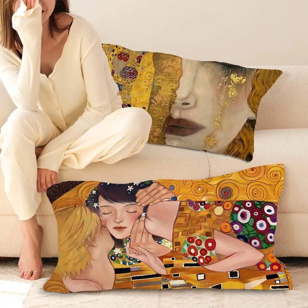 Gustav Klimt The Kiss New Style Household Adult Use Quick-Dry Polyester Anti-Head Oil Antibacterial, Premium Quality
