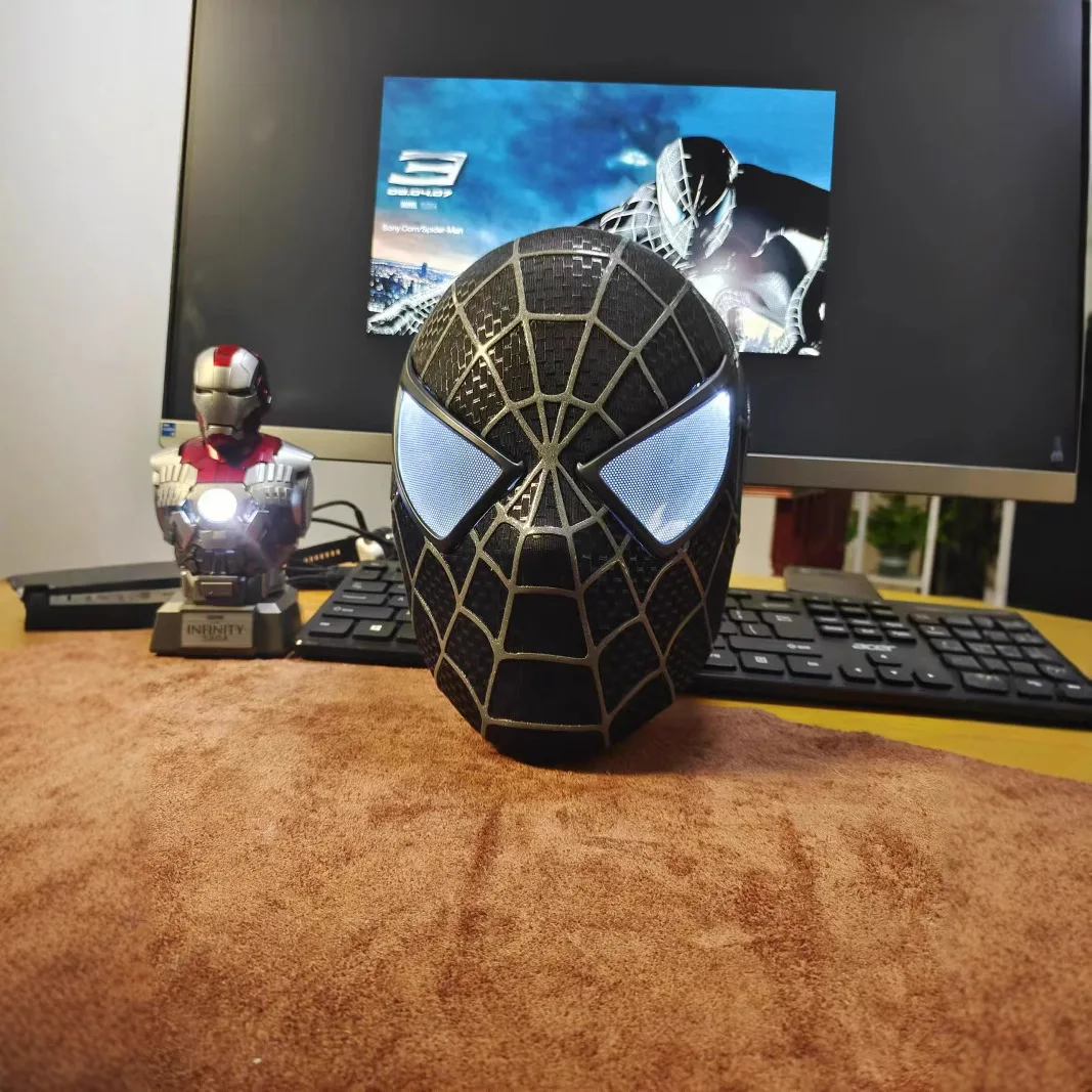 

Marvel 1:1 Tobey Mask 3D Spider-Man Venom Helmet with Removable Lenses Cosplay Set Action Figure Toy Christmas Gift