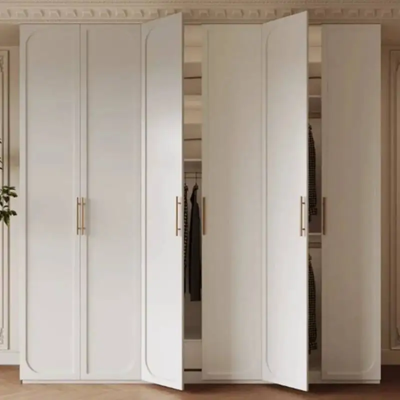 

Wardrobe Clothes Organizer Wooden Modern Wardrobe Nordic Space Saving White Storage Ropero Armable De Ropa Room Furniture