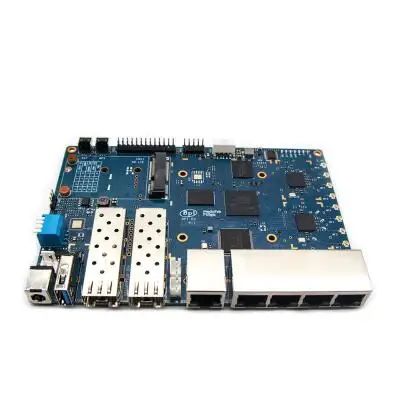 Плата разработки Banana Pi R3 MediaTek MT7986 четырехъядерный ARM Cortex A53 + MT7531 2 Гб ОЗУ Wi-Fi 6/2.5GbE SFP